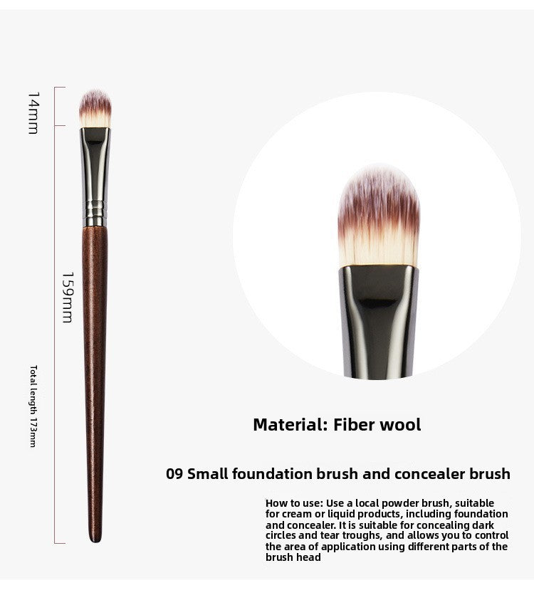 Professional Makeup Brush Set with Wood Handle