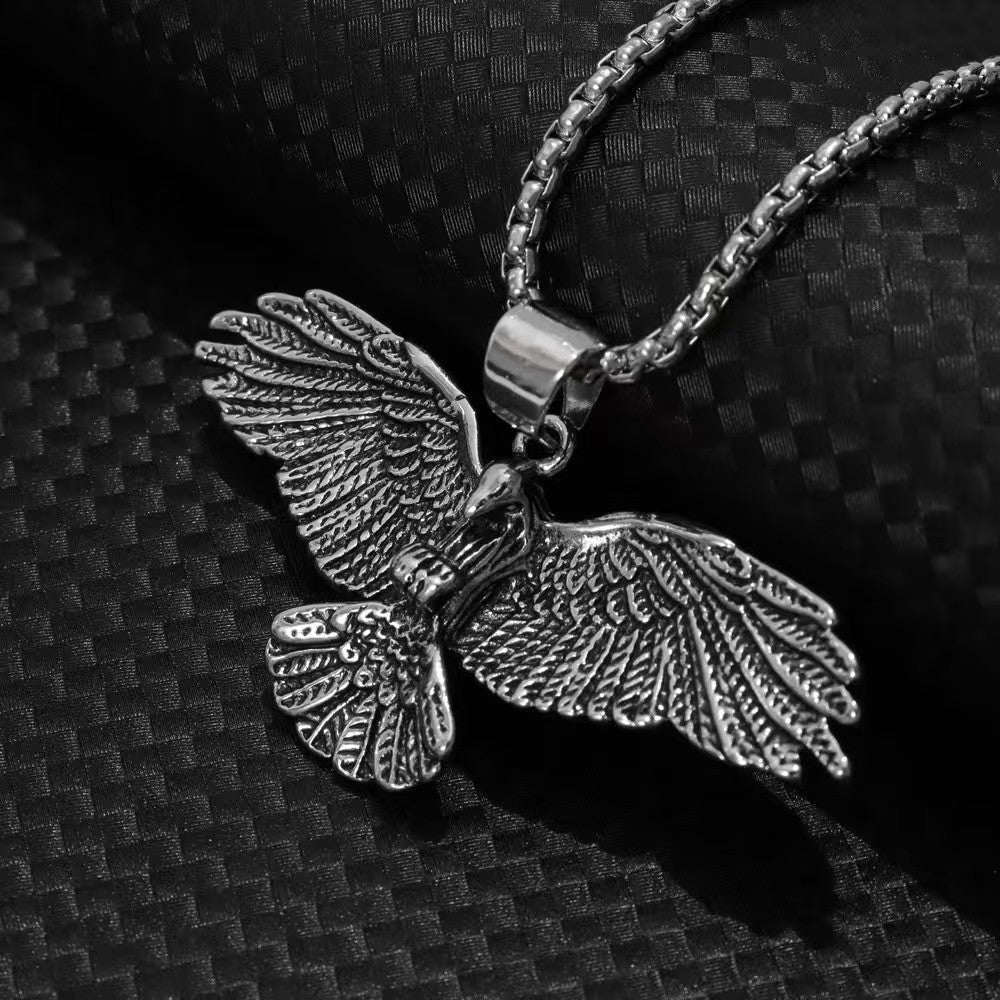 Retro Eagle Wing Alloy Necklace