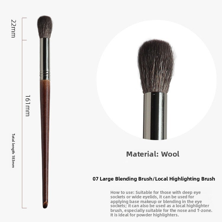 Professional Makeup Brush Set with Wood Handle
