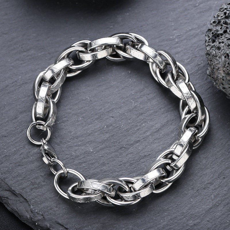Fashion Titanium Steel Bracelet for Men and Women