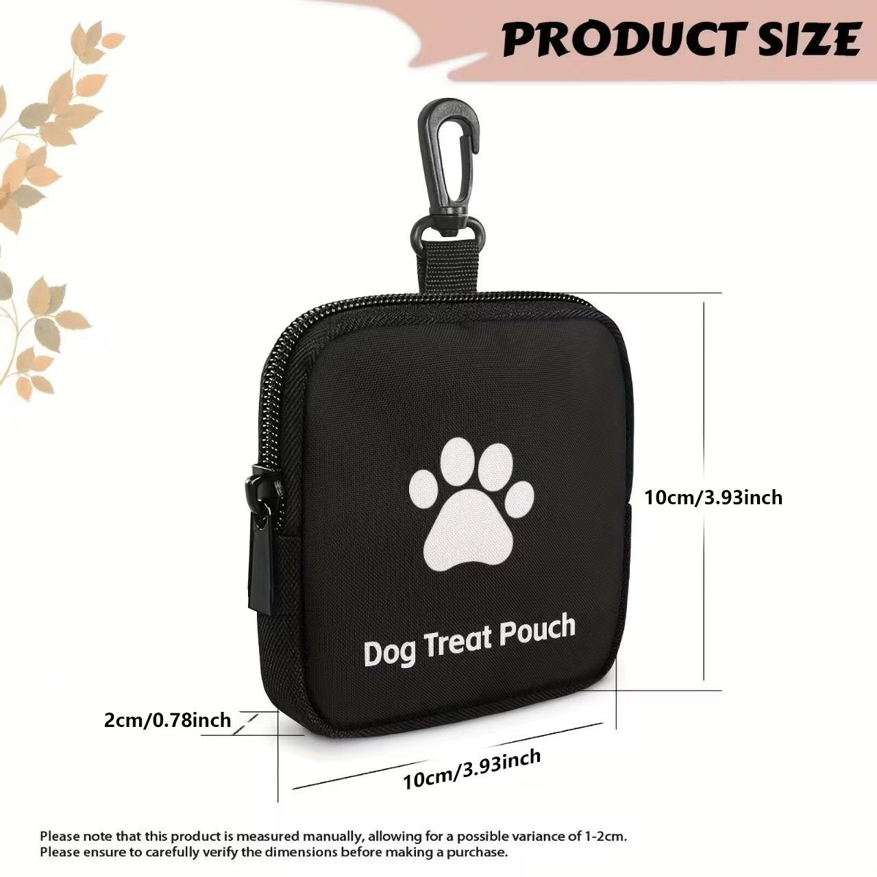Dog paw print coin purse