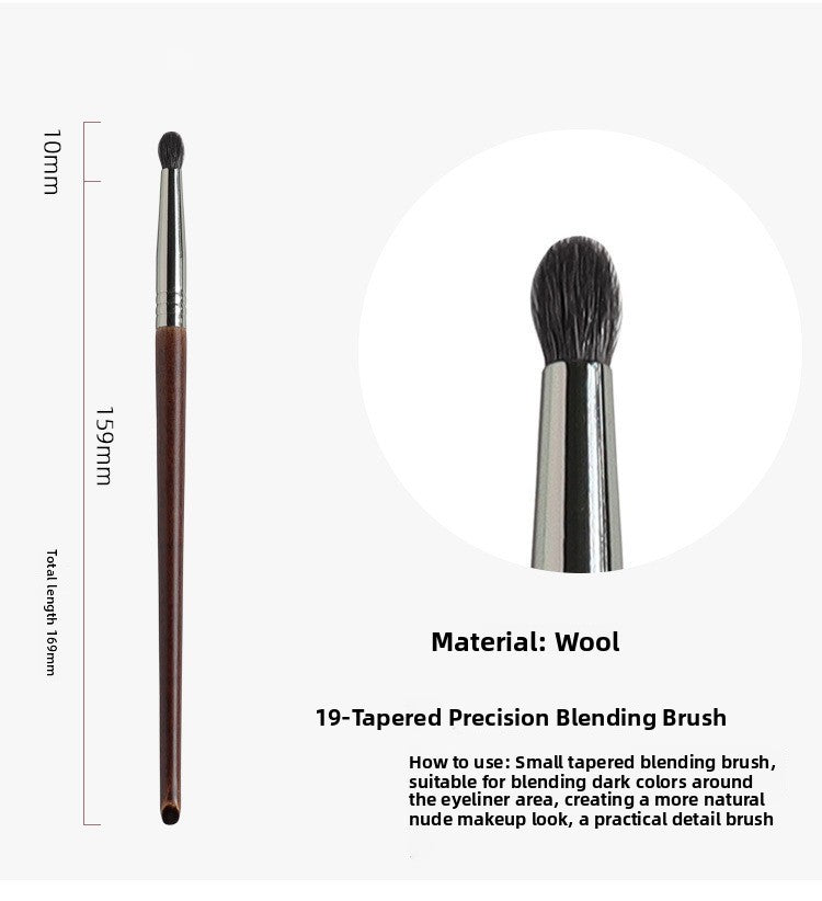 Professional Makeup Brush Set with Wood Handle
