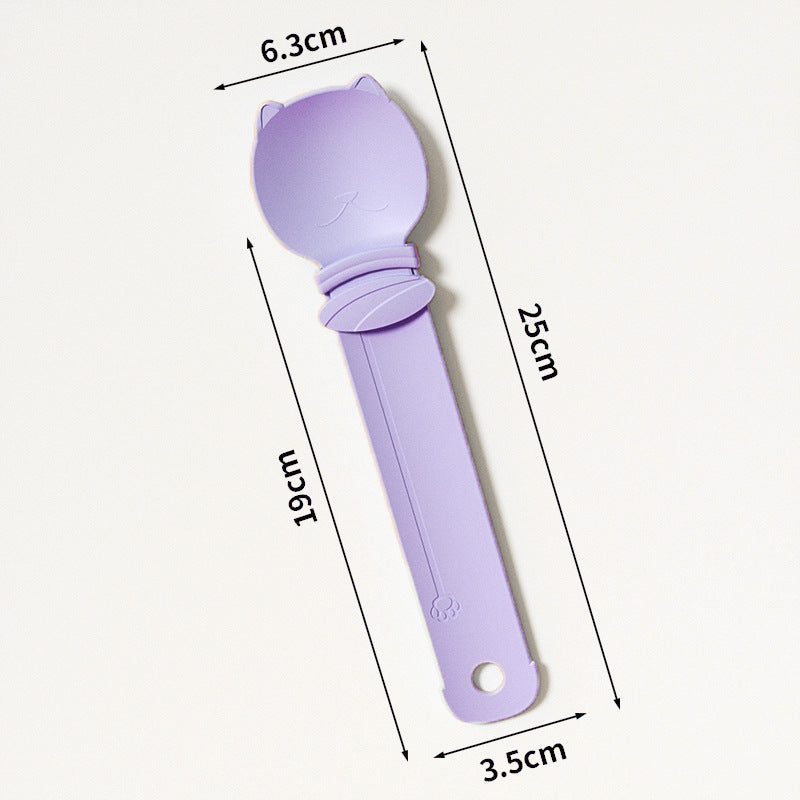 Pet Cat Treat Dispenser Meat Paste Scoop Tool