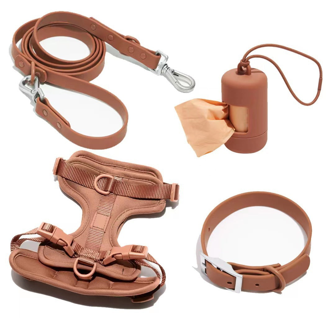 Harness for a pulling dog collar