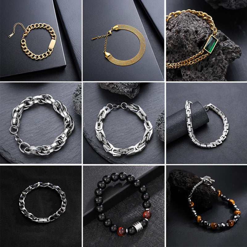 Fashion Titanium Steel Bracelet for Men and Women