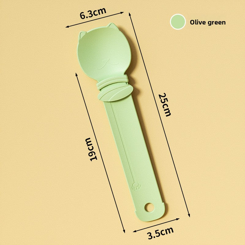 Pet Cat Treat Dispenser Meat Paste Scoop Tool