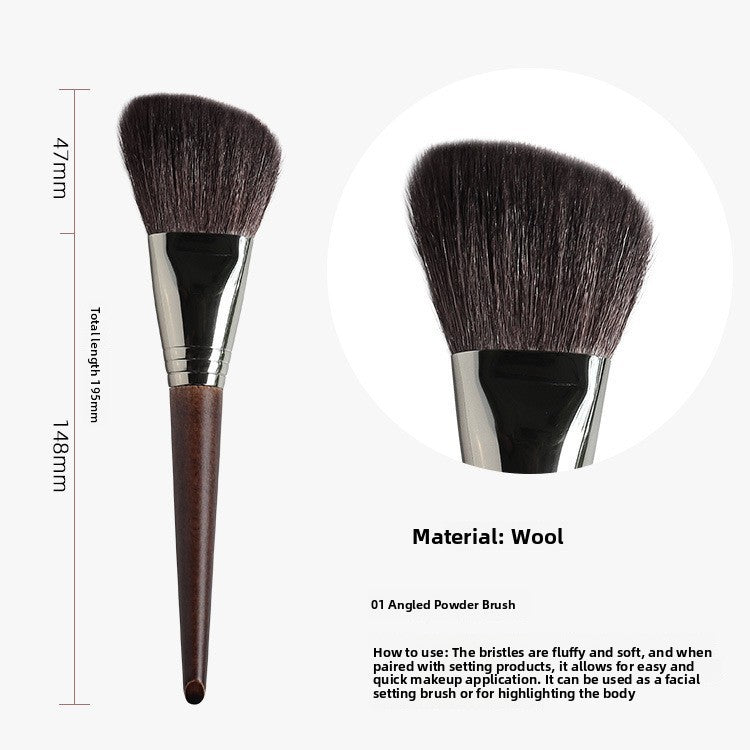 Professional Makeup Brush Set with Wood Handle