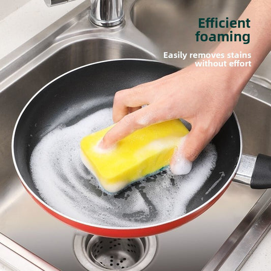 Dishwashing double-sided sponge