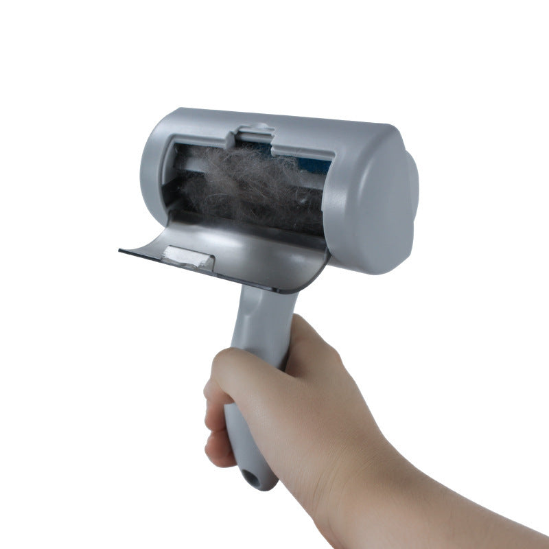 Double-sided hair removing brush