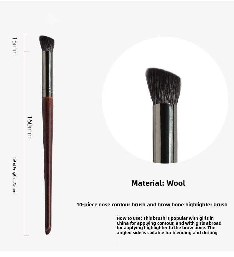 Professional Makeup Brush Set with Wood Handle