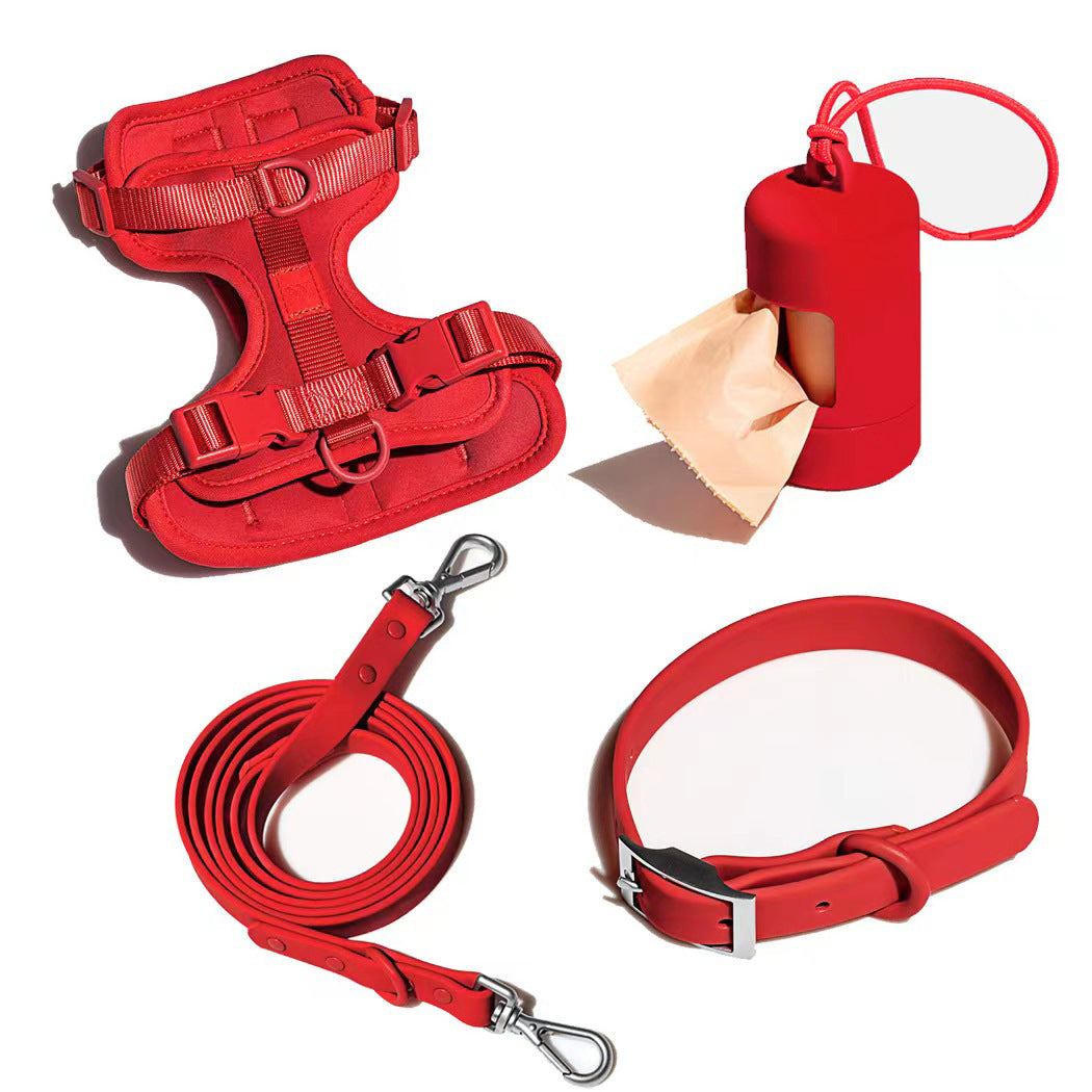 Harness for a pulling dog collar