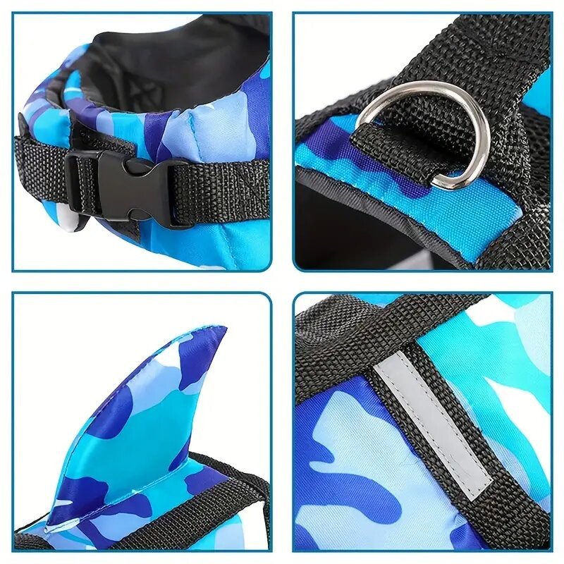 Adjustable Dog Swim Vest with Handle