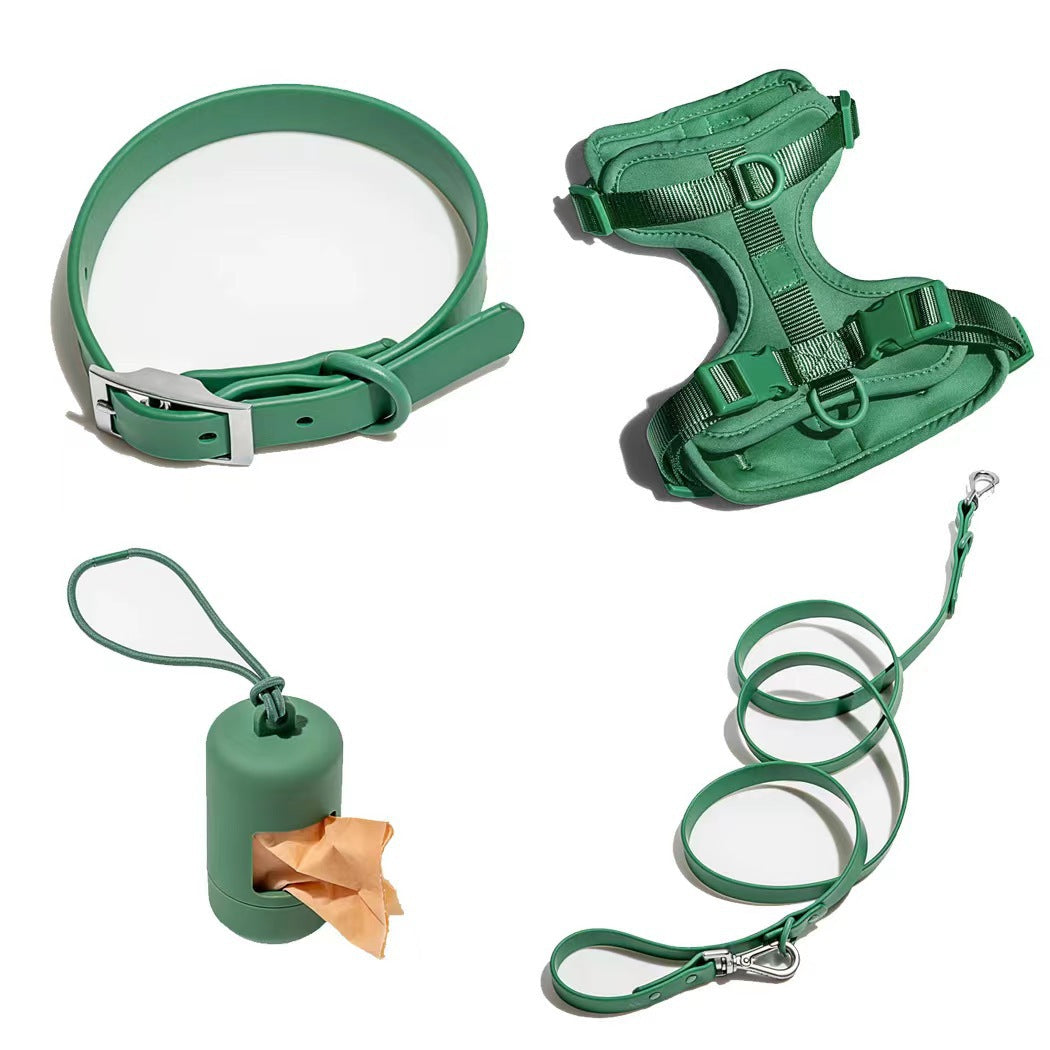 Harness for a pulling dog collar