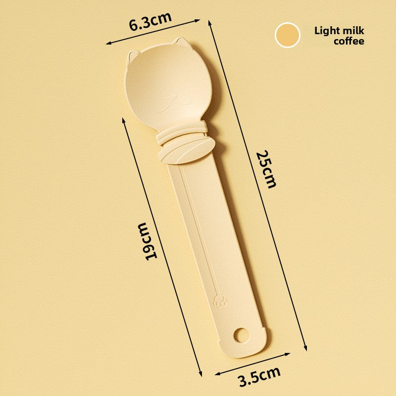 Pet Cat Treat Dispenser Meat Paste Scoop Tool