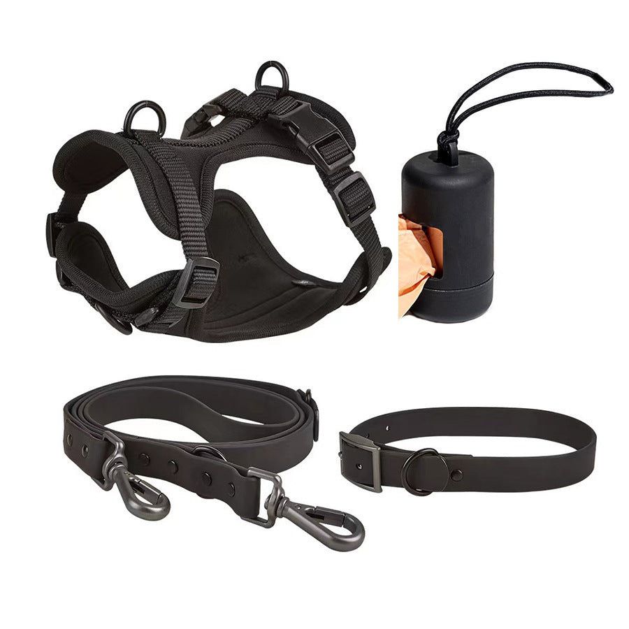 Harness for a pulling dog collar