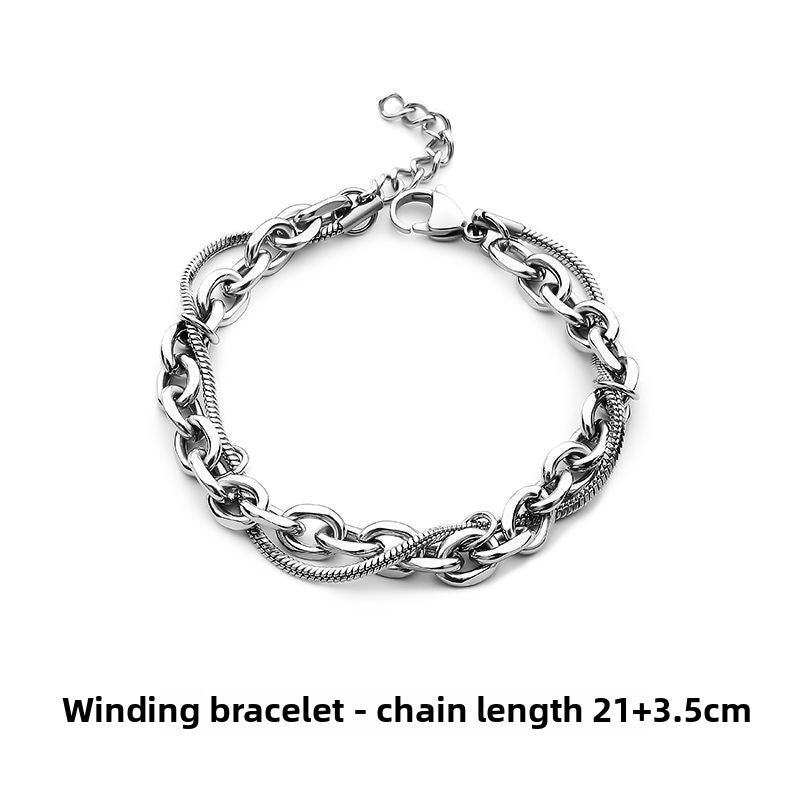 Fashion Titanium Steel Bracelet for Men and Women