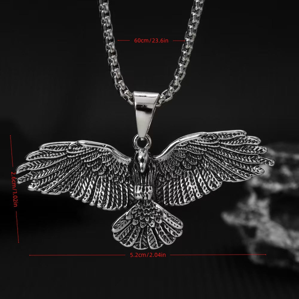 Retro Eagle Wing Alloy Necklace