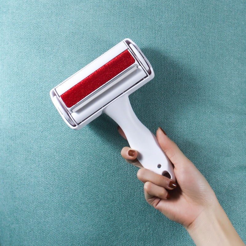 Double-sided hair removing brush