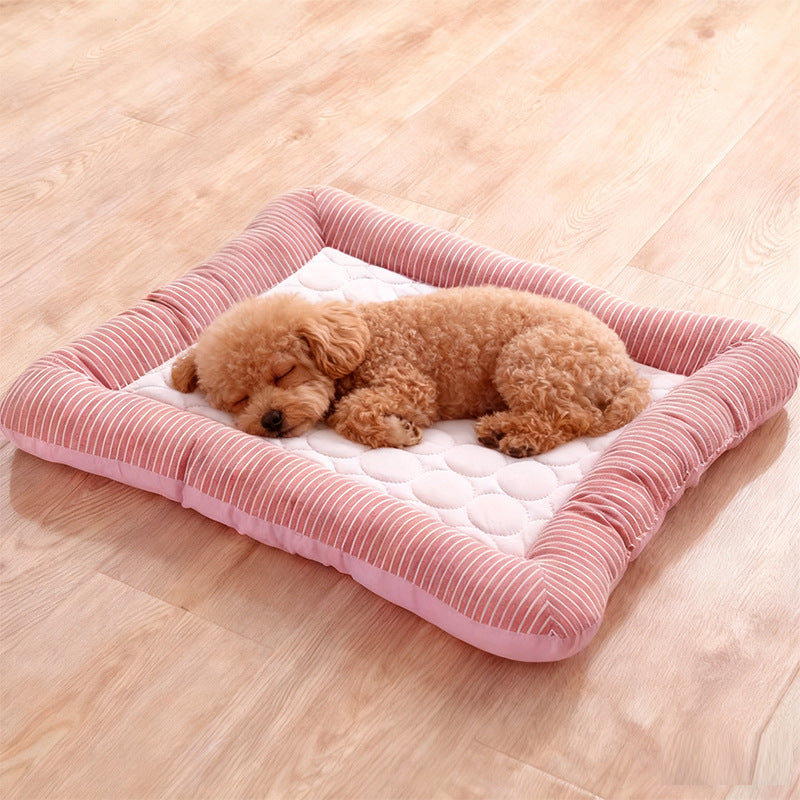 Pet Cooling Mat Ice Silk Bed