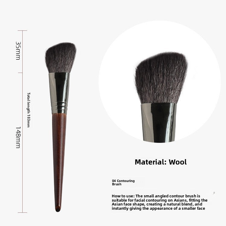 Professional Makeup Brush Set with Wood Handle