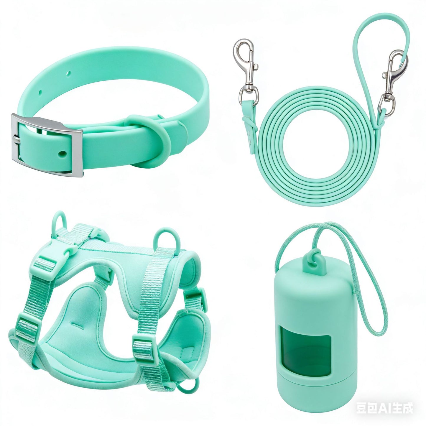 Harness for a pulling dog collar