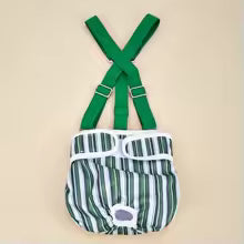 Adjustable Strap Dog Diaper Suspenders Striped Design Breathable Pet Physiological Pants Comfortable Washable