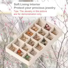 1 Pcs Earring Organizer Stackable Trays, Jewelry Drawer Inserts Container Display Case Storage for Earring Necklace Rings