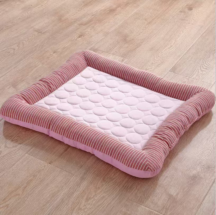 Pet Cooling Mat Ice Silk Bed
