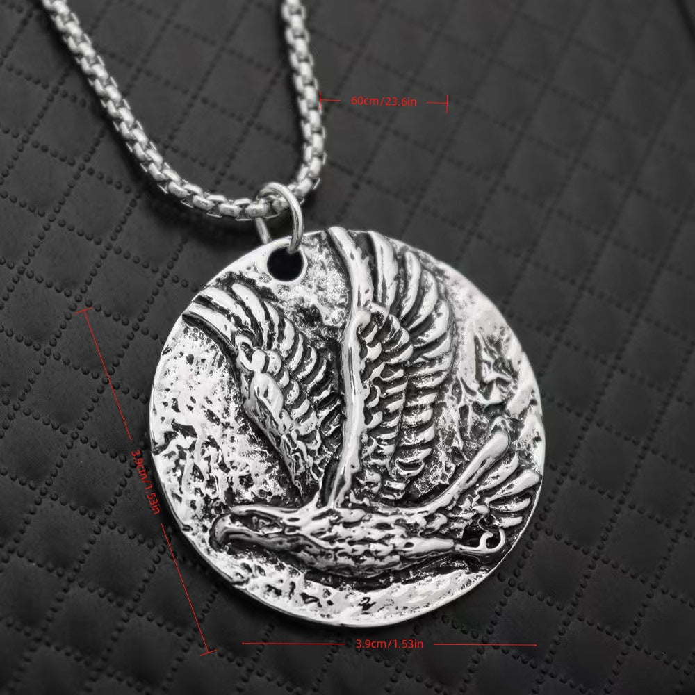 Retro Eagle Wing Alloy Necklace