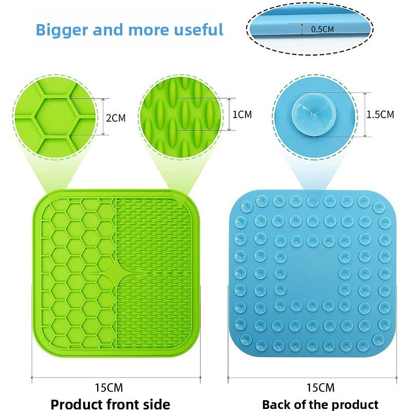 Silicone lick pad