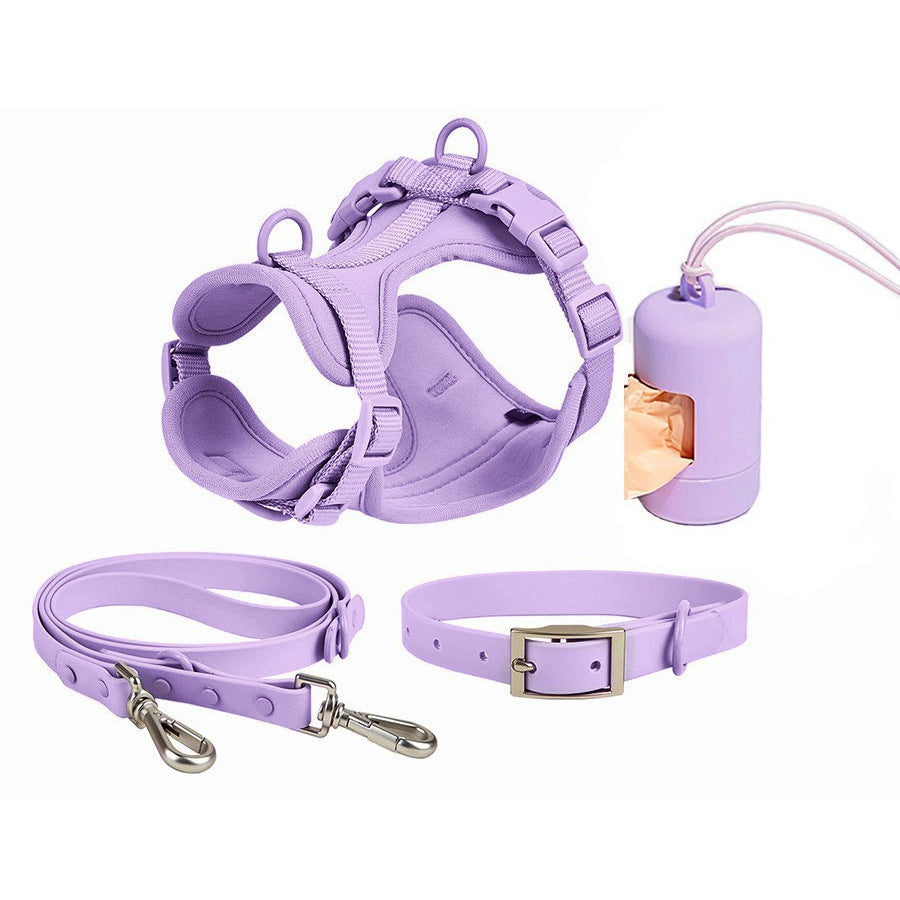 Harness for a pulling dog collar