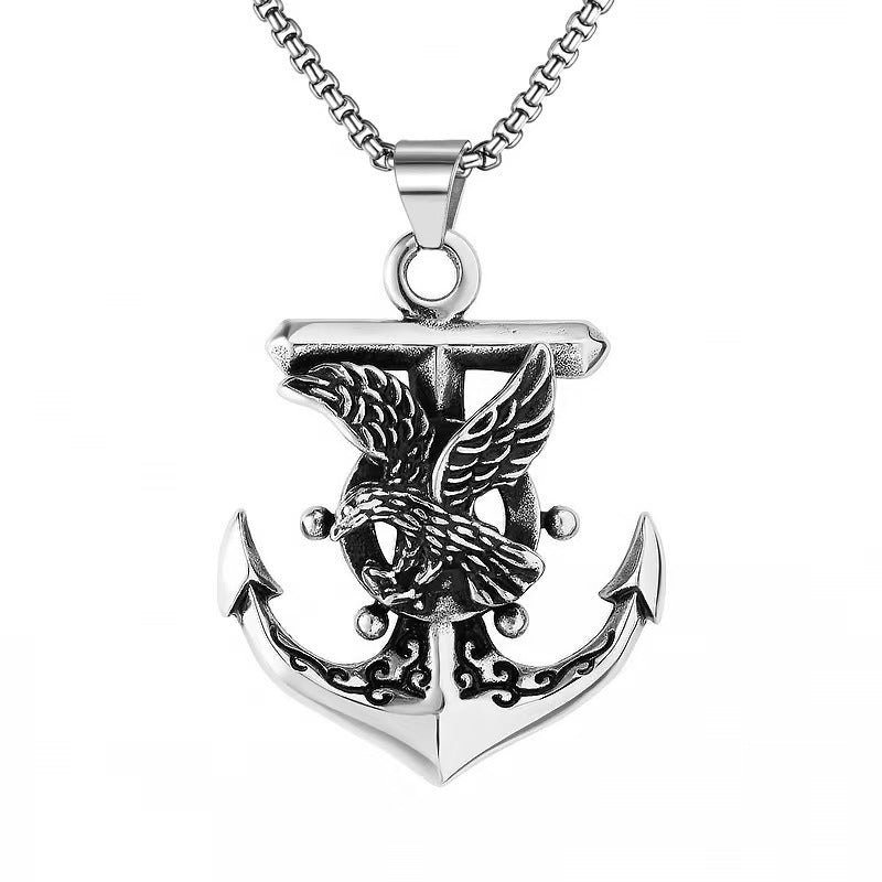 Retro Eagle Wing Alloy Necklace