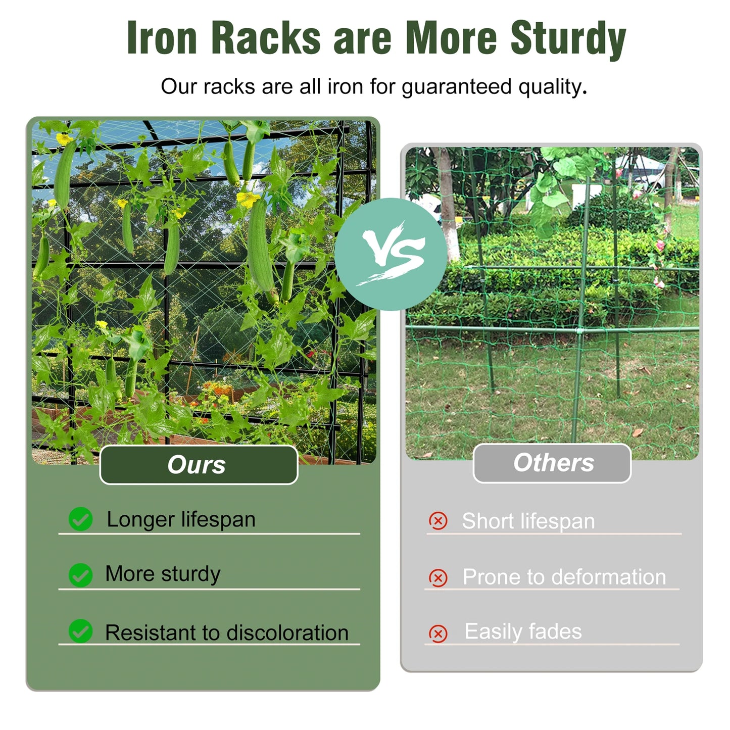 160/220CM Tall Garden Arch Trellis Metal Plant Cucumber Support Trellis Archway for Outdoor Yard Lawn Tunnel Trellis, 1PCS